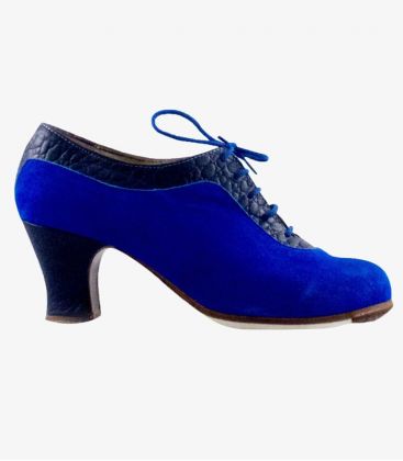 chaussures professionelles de flamenco pour femme - Begoña Cervera - Ingles Coco indigo buff talon carrete