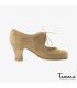 chaussures professionelles de flamenco pour femme - Begoña Cervera - Angelito daim camel carrete 