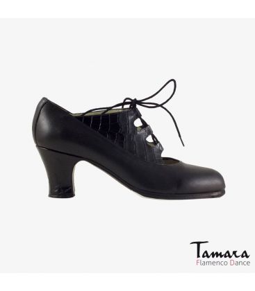 chaussures professionelles de flamenco pour femme - Begoña Cervera - Antiguo cuir et peau d'alligator carrete 