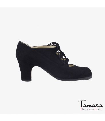 flamenco shoes professional for woman - Begoña Cervera - Antiguo suede black classic 