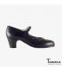 zapatos de flamenco profesionales personalizables - Begoña Cervera - Arco I piel negro clasico 5cm 