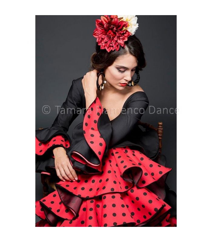 Aires de Feria Angela - Rojo y negro Trajes de Flamenca 2015 Mujer...