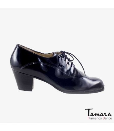 flamenco shoes for man - Begoña Cervera - Blucher Man black patent leather 