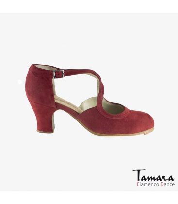 flamenco shoes professional for woman - Begoña Cervera - Clasico Español III valdemar suede carrete 