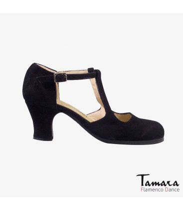 zapatos de flamenco profesionales personalizables - Begoña Cervera - Clásico Español II negro ante carrete 