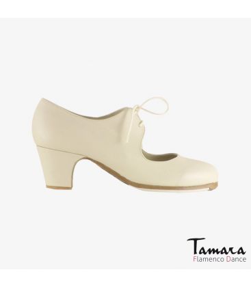 flamenco shoes professional for woman - Begoña Cervera - Cordonera chino leather classic heel 5cm 
