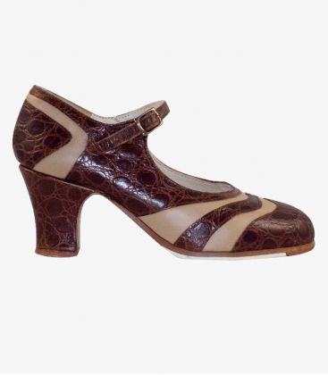 chaussures professionelles de flamenco pour femme - Begoña Cervera - Bicolor