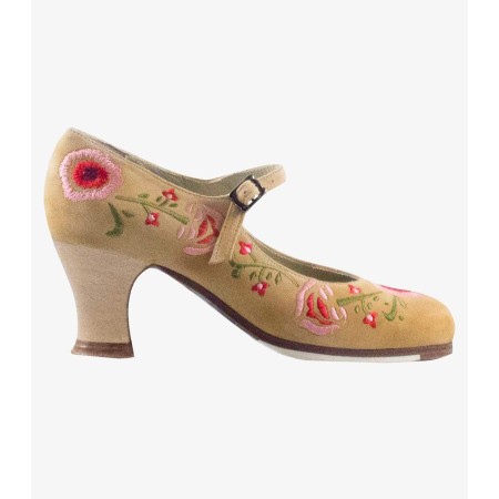 Chaussures professionnelles de flamenco Begoña Cervera modèle Chaussures de flamenco Bordado Correa II