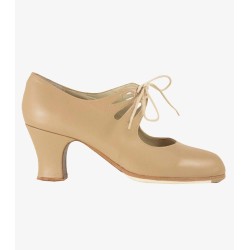 Chaussures professionnelles de flamenco modèle Chaussures de flamenco Cordonera Calado - Noir - Peau de serpent - Bois - Carrete 6cm - Normal Noir