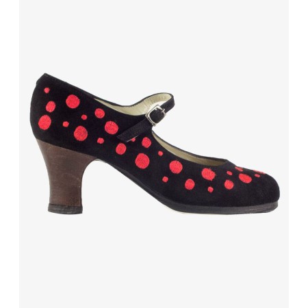 Chaussures professionnelles de flamenco Begoña Cervera modèle Chaussures de flamenco Topos Bordados