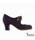 zapatos de flamenco profesionales personalizables - Begoña Cervera - Cordonera Calado ante morado carrete 