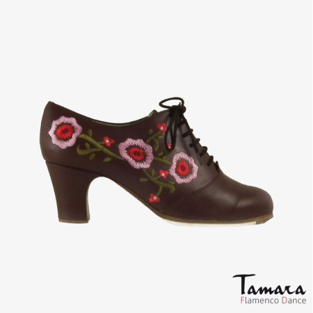 Chaussures professionnelles de flamenco Begoña Cervera modèle Chaussures de flamenco Ingles Bordado