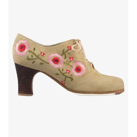 Zapatos de flamenco Profesionales Begoña Cervera modelo Zapatos de flamenco Ingles Bordado