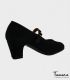 trainning flamenco shoes semiprofessional - - Semiprofessional Basic - Suede with Strap