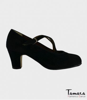 zapatos de flamenco para ensayo semiprofesionales - - Semiprofesional Superior TAMARA - Ante Cruzado