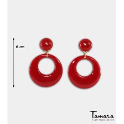 Boucles d'oreilles de flamenco modèle Boucles d'oreilles flamenca - 8 cm Bleu canard