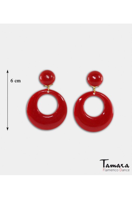 Flamenco earrings model Earrings flamenca - 8 cm Petrol