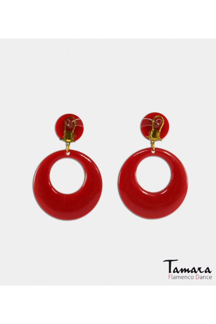  Flamenco earrings model Earrings flamenca - 8 cm Orange