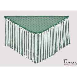 Mantoncillo feria liso/estampado/encaje modelo Mantoncillo niña - Plumeti (55-60 cm) Añil (Indigo)