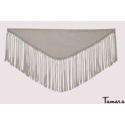 Mantoncillo feria liso/estampado/encaje modelo Mantoncillo niña - Plumeti (75-80 cm) Mostaza