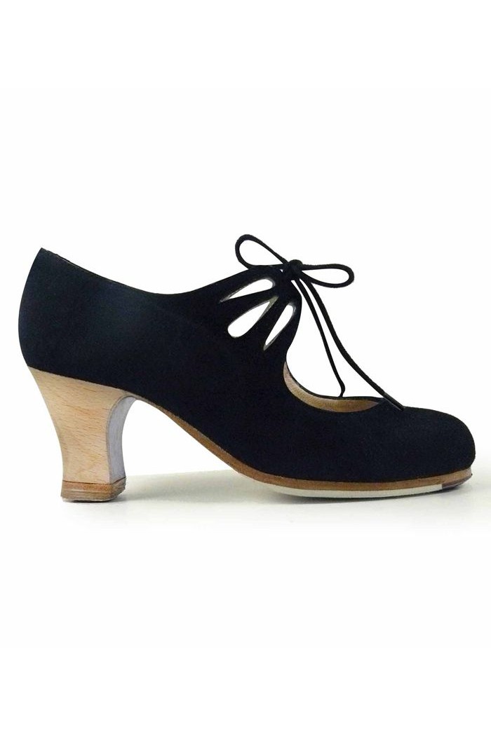 Zapatos de flamenco Profesionales modelo Zapatos de flamenco Cordonera Calado Negro