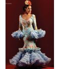 Flamenco dress Alhambra celeste