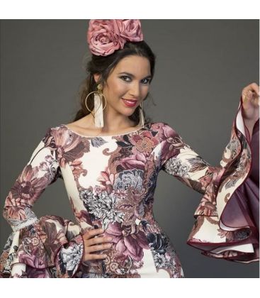 trajes de flamenca 2018 mujer - Aires de Feria - Traje de flamenca Cádiz estampado