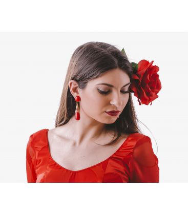 flamenco earrings - - Earrings "coral" wrought