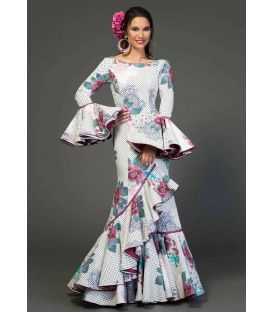 flamenca dresses 2018 for woman - Aires de Feria - Sevillana dress Vejer estampado