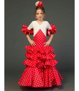 trajes de flamenca 2018 nina - Aires de Feria - Traje de gitana Cristina Niña lunares