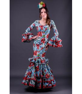 trajes de flamenca 2018 mujer - Roal - Traje de flamenca Trigal flores
