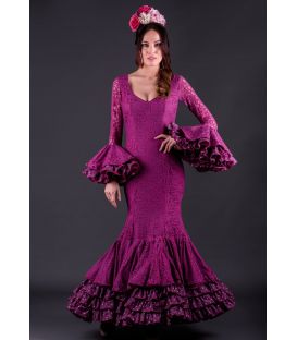 trajes de flamenca 2019 mujer - Roal - Traje de gitana Jade Encaje Buganvilla