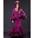 trajes de flamenca 2019 mujer - Vestido de flamenca TAMARA Flamenco - Traje de gitana Jade Encaje Buganvilla