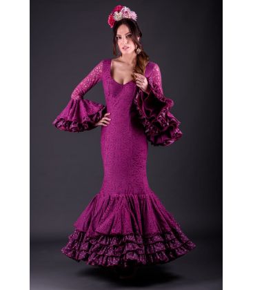 robes de flamenco 2019 pour femme - Vestido de flamenca TAMARA Flamenco - Robe de flamenca Jade Encaje Buganvilla