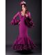 robes de flamenco 2019 pour femme - Vestido de flamenca TAMARA Flamenco - Robe de flamenca Jade Encaje Buganvilla