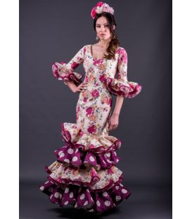 trajes de flamenca 2018 mujer - Roal - Traje de flamenca Calé flores