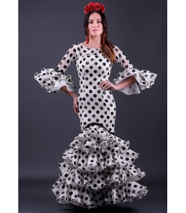 woman flamenco dresses 2019 - Vestido de flamenca TAMARA Flamenco - Flamenca dress Estepona Lunares gasa
