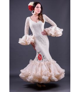 woman flamenco dresses 2019 - Roal - Flamenco dress Carla Bordado