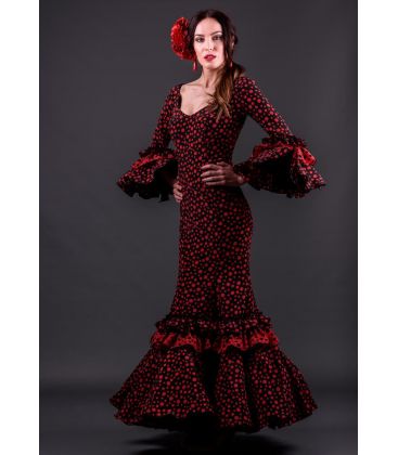 trajes de flamenca 2018 mujer - Vestido de flamenca TAMARA Flamenco - Traje de flamenca Duende Lunares