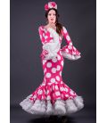 Vestido de flamenca Jade Lunar Blanco