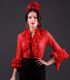 Coral ( blouse) Lace - blouses and flamenco skirts in stock immediate shipment - Vestido de flamenca TAMARA Flamenco