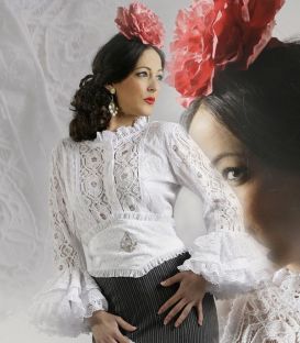 blouses et jupes de flamenco en stock livraison immédiate - Vestido de flamenca TAMARA Flamenco - Blouse Flor