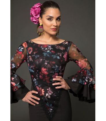 trajes de flamenca 2018 mujer - Aires de Feria - Traje de gitana Reina estampado