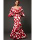 robes de flamenco 2018 femme - Aires de Feria - Robe de flamenca Vejer rouge