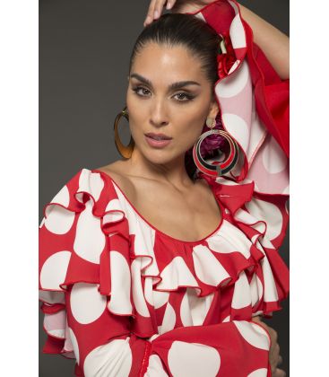 trajes de flamenca 2018 mujer - Aires de Feria - Traje de flamenca Vejer rojo