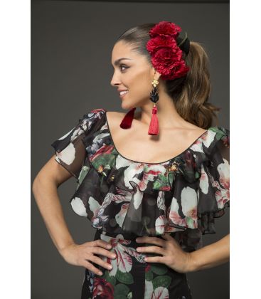 flamenca dresses 2018 for woman - Aires de Feria - Flamenca blouse Lucia Flowers