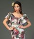 robes de flamenco 2018 femme - Aires de Feria - Blouse de flamenca Lucia Dentelle et imprimé