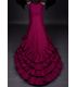 tailed gown bata de cola - Faldas de flamenco a medida / Custom flamenco skirts - Tailed Gown Professional 7 flounces
