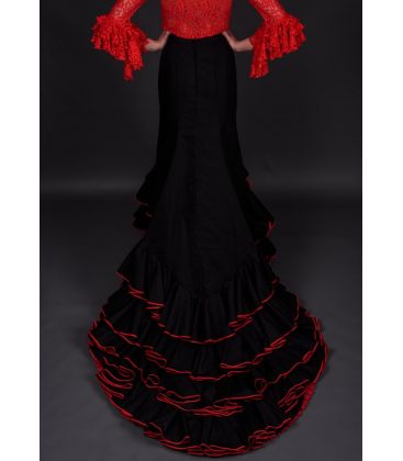 tailed gown bata de cola - Faldas de flamenco a medida / Custom flamenco skirts - Tailed Gown Professional - 7 flounces