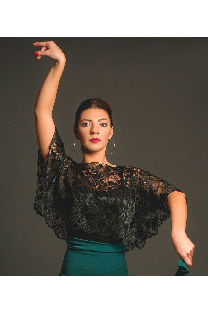  Body/Camiseta flamenca MUJER model Portento Top - Lace Black